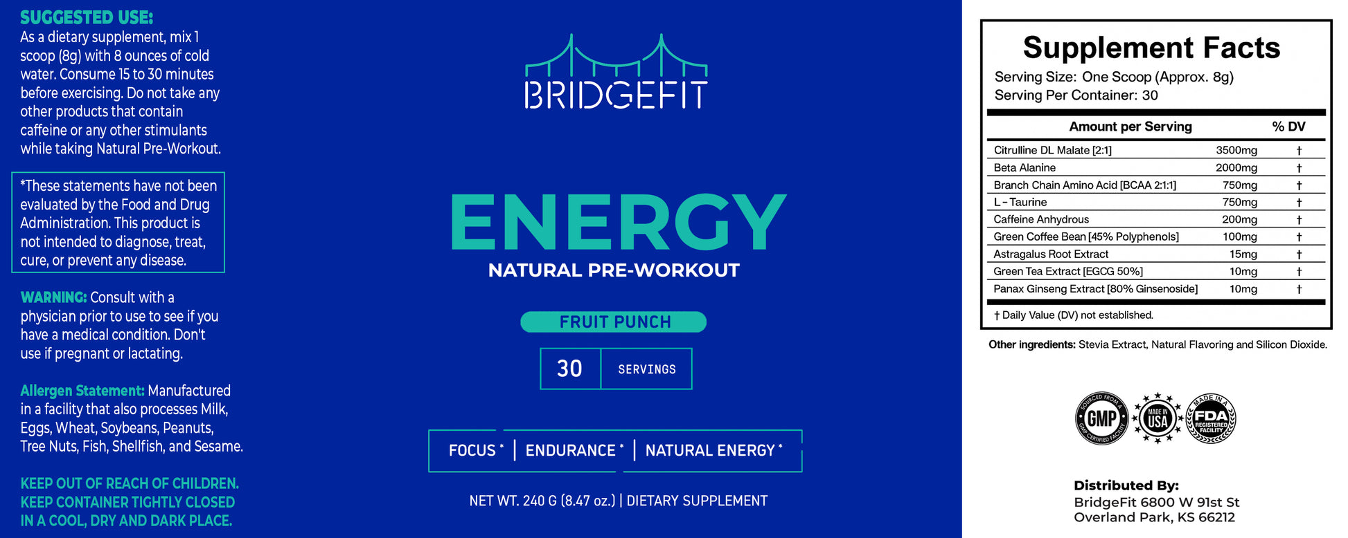 Energy - Natural Pre-Workout