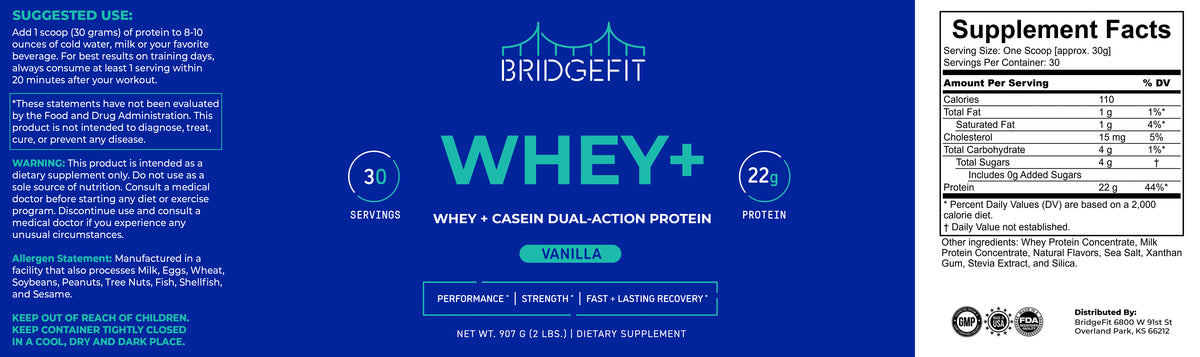 Whey+ - Whey + Casein Protein