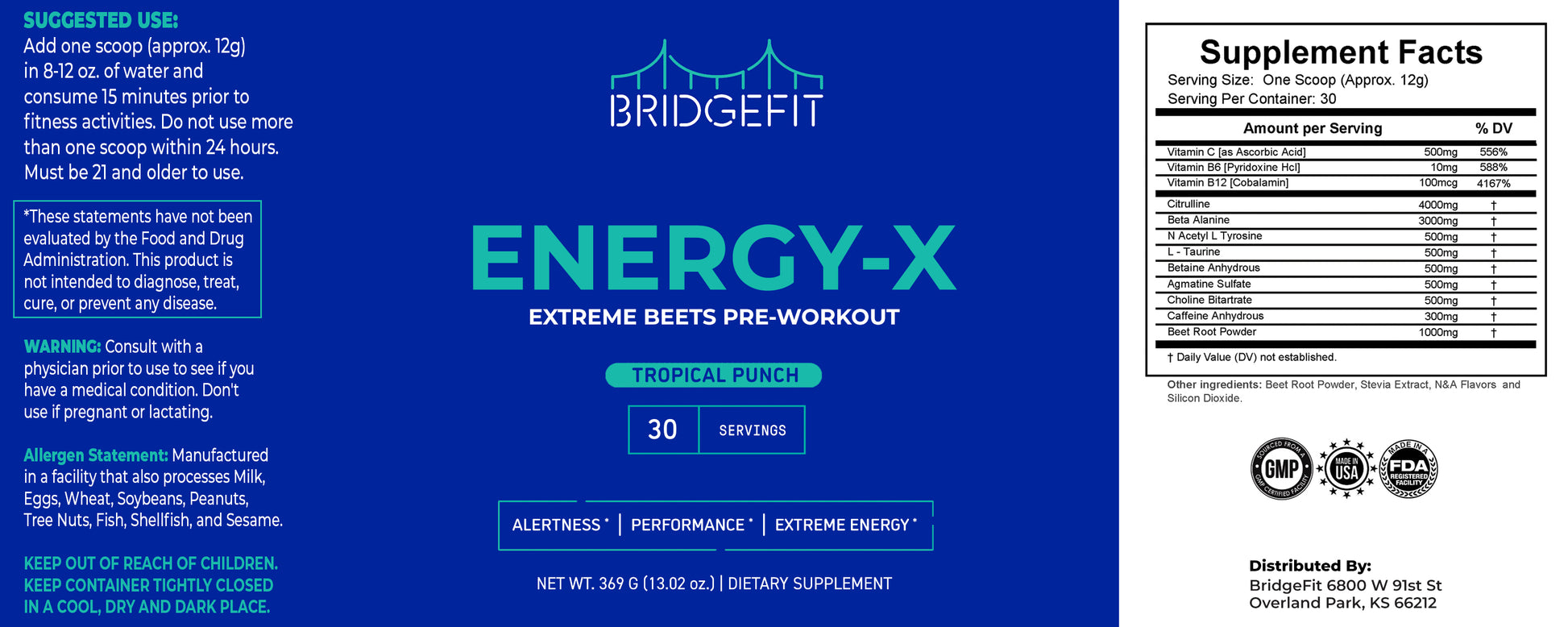 Energy-X Pre-Workout
