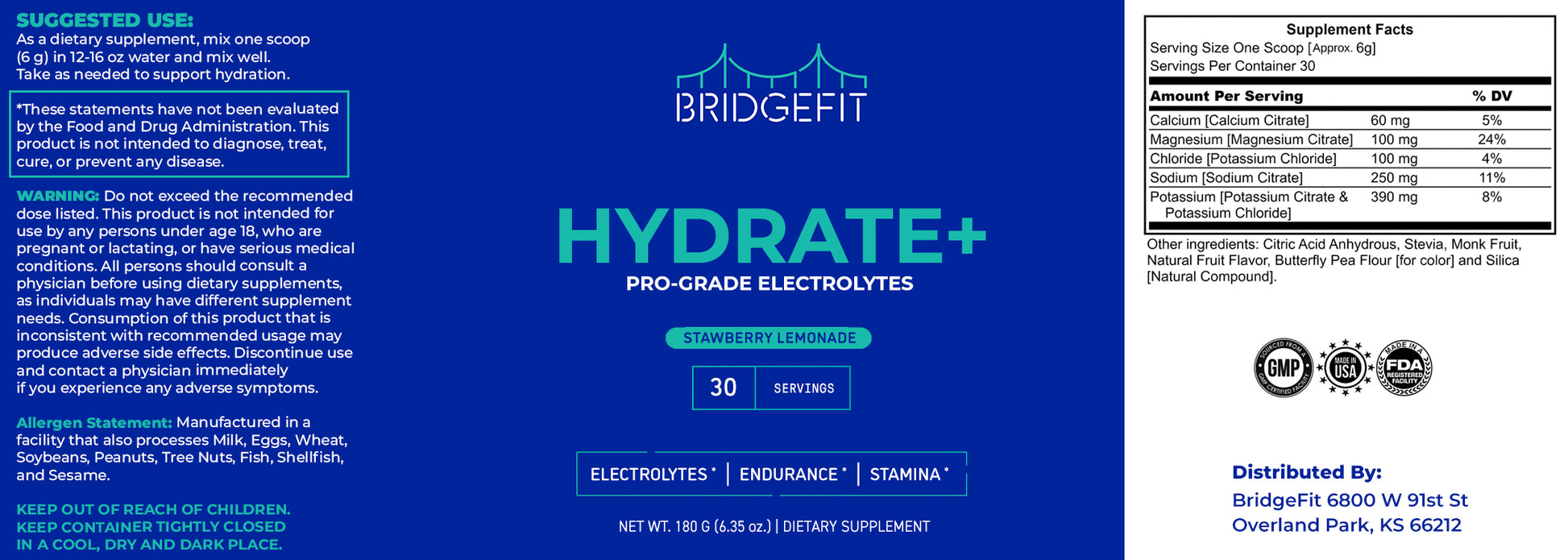 Hydrate+ - 30 Servings
