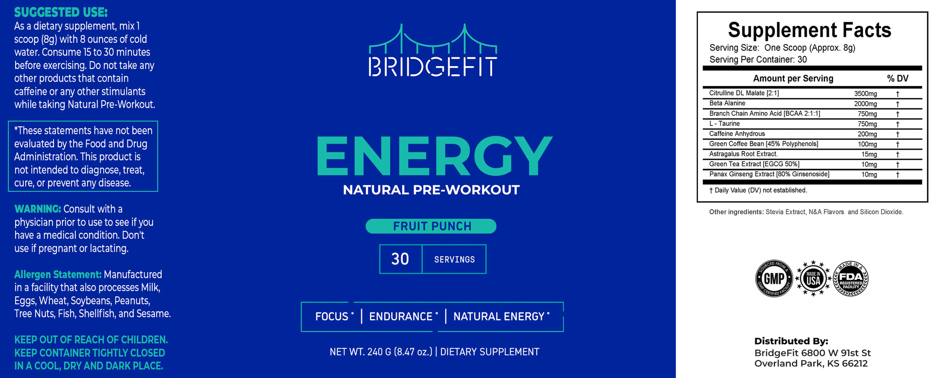 Energy - Natural Pre-Workout